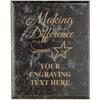 Crown Awards Corporate Above and Beyond Plaques - 7 x 9 Making A Difference Black Marbleized Recognition Trophy Plaque Award Prime view 1