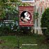 Florida State FSU Noles Chevron Pattern Garden Flag with Stand Holder view 3