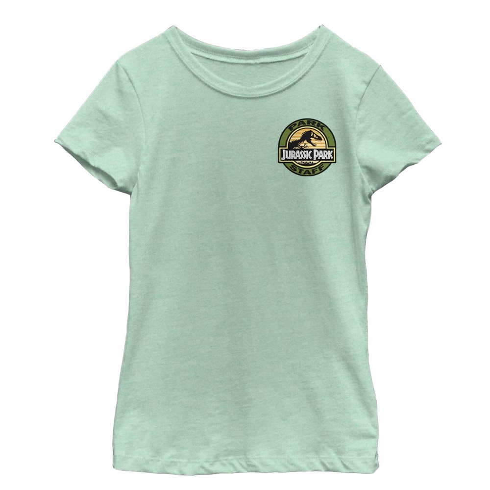 Jurassic Park Girl's Park Patch T-Shirt, Mint, Small