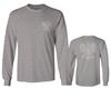 0083. Poland Pride Vintage Style Retro Polish Eagle Flag Polska Soccer Men's Long Sleeve t Shirt (Light Gray 2X Large) view 1