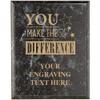 Crown Awards Corporate Above and Beyond Plaques - 7 x 9 You Make The Difference Black Marbleized Recognition Trophy Plaque Award Prime view 1