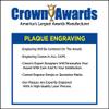 Crown Awards Corporate Above and Beyond Plaques - 7 x 9 You Make The Difference Black Marbleized Recognition Trophy Plaque Award Prime view 3