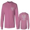 0083. Poland Pride Vintage Style Retro Polish Eagle Flag Polska Soccer Men's Long Sleeve t Shirt (Pink Medium) view 1