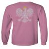 0083. Poland Pride Vintage Style Retro Polish Eagle Flag Polska Soccer Men's Long Sleeve t Shirt (Pink Medium) view 3