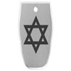 NDZ Performance Magazine Base Plate for Smith & Wesson SD9, SD9 2.0, SD9 VE in 9mm Laser Engraved Anodized Aluminum in Silver - Star of David Mogen Dovid view 1
