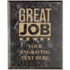 Crown Awards Corporate Appreciation Plaques - 7 x 9 Great Job Black Marbleized Recognition Trophy Plaque Award Prime view 1