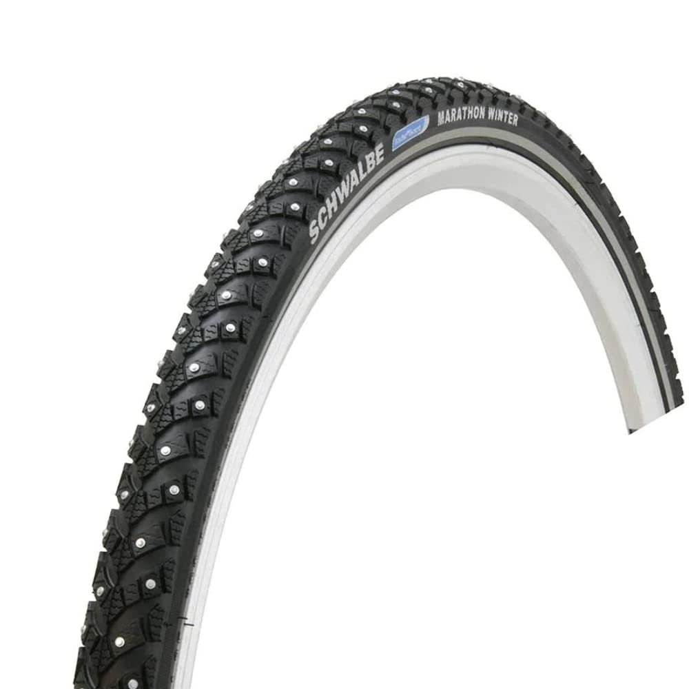 Schwalbe Marathon Winter Plus Tire - 26 x 2, Clincher, Wire, Black/Reflective, Performance Line, 200 Steel Studs