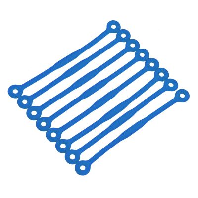 Andux Tennis Racket Vibration Dampeners Squash Racket Shock Absorber Silicone Tennis String Shock Damping Pack of 8 BZQ-05 (Blue)