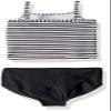 Carter's Baby Girl's Two-Piece Swimsuit Swimwear, Black Stripe, 12 Months view 2