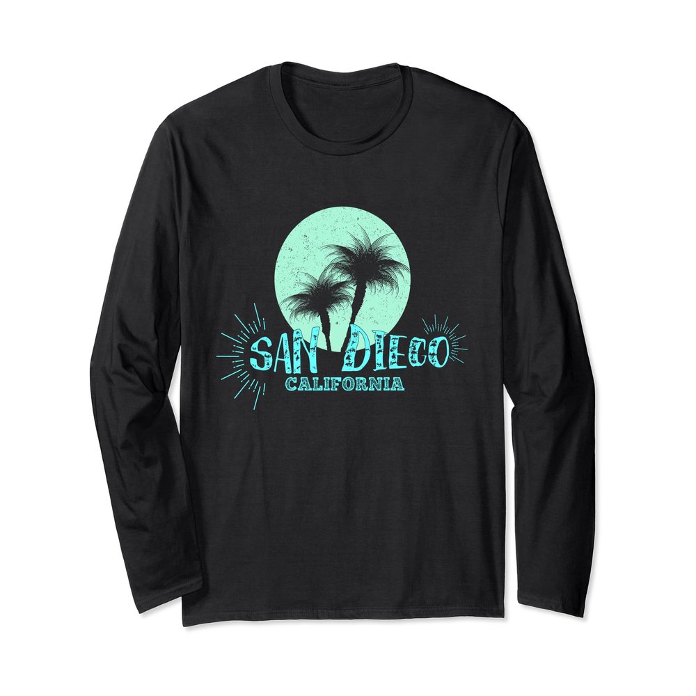 San Diego CA Shirt Fun California Vacation Long Sleeve