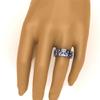 His Hers Wedding Ring Sets Couples Matching Rings Women's 10k White Gold Filled Heart CZ Wedding Engagement Ring Bridal Sets & Men's Tungsten Carbide Wedding Band view 4
