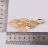 GRACE JUN Copper Material Multi-layer Leaf Shape Clip on Earrings No Pierced for Women Not Allergy (728 Gold clip on) view 3