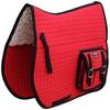 Horse Quilted Western English All-Purpose Trail Ride Saddle PAD Pockets Red 7277 view 1