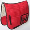 Horse Quilted Western English All-Purpose Trail Ride Saddle PAD Pockets Red 7277 view 2