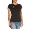 ARENA Women's Team T-Shirt Slim Fit Cotton Casual Tee Soft Comfortable Fabric for Beach Gym Exercise Training Sports Everyday Wear Lightweight Breathable, Black/White/Black, X-Small view 3