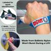 Average Broz Weight Lifting Straps by ABG - Color Coded Left/Right Hand Labels - 100% Made in The USA (Jet Black) view 4
