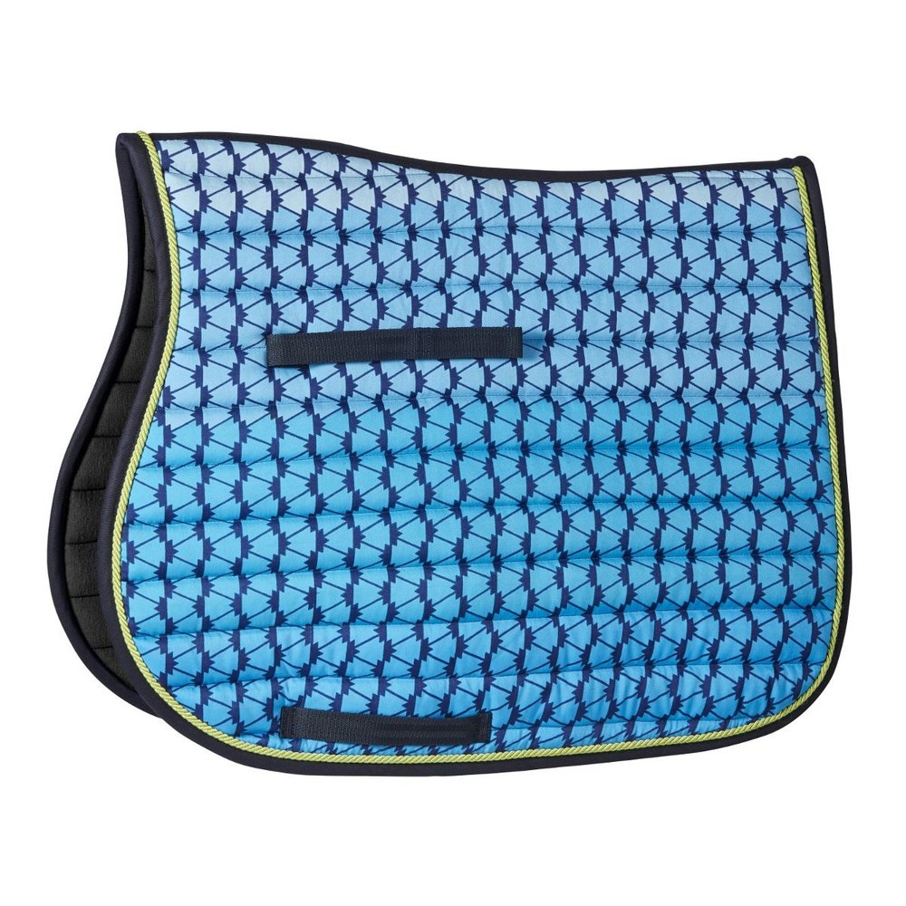 Cottage Craft Geometric Print Saddlecloth (Cob) (Blue)