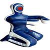 LEATHERAY MMA Martial Arts Brazilian Grappling Dummy Jiu Jitsu Punching Bag Sitting Position Blue-Unfilled Hands on Front view 1