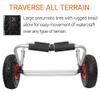 BKC UH-KC271 Two-Wheeled Cart for Kayaks, Stand Up Paddle Boards, Canoes - Easy Overland Transport at The Lake, Beach, or Reservoir view 2