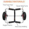 BKC UH-KC271 Two-Wheeled Cart for Kayaks, Stand Up Paddle Boards, Canoes - Easy Overland Transport at The Lake, Beach, or Reservoir view 3