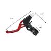 DISIWENE 1 Pair Bicycle Brake Lever, V-Brake Handlebar Aluminium Alloy Bike Brake Handle Universal 2.2cm for Most Bicycle, Road Bike, Mountain Bike (Red) view 3