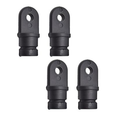 MARINE CITY Black Nylon Bimini Top Eye End Cap, Round Inside Eye End, Lightweight, Outer Diameter, Ideal for Marine, Boats, Yachts, Ships, and Hardware Accessories (4 Pcs, 3/4 Inches)