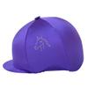 Capz Diamondz Horse Head Lycra Cap Cover (One Size) (Purple) view 1