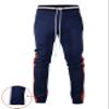 SCREENSHOT Men's Athletic Fitness Slim Fit Workout Track Pants BASIC S41700-Navy/Red-2XLarge view 4