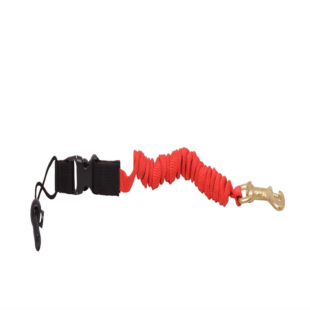BKC UH-KL282 Deluxe Paddle Leash - SUP & Kayak Paddle Leash, Red, 3 Feet, Marine-Grade Materials