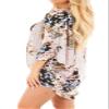 FINOCEANS Cardigans for Women Kimono Floral Sheer Chiffon Small Pale Mauve view 2