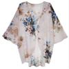 FINOCEANS Cardigans for Women Kimono Floral Sheer Chiffon Small Pale Mauve view 4