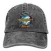 Adult Fishing Baseball Dad Hat Printed Northern Pike Fish Design Black