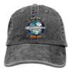 Adult Fishing Baseball Dad Hat Printed Atlantic Salmon Fish Design Black view 1