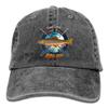 Adult Fishing Baseball Dad Hat Printed Brook Trout Fish Design Black view 1