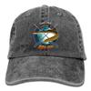 Adult Fishing Baseball Dad Hat Printed American EEL Fish Design Black view 1