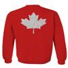 0085. Canadian Maple Leaf Flag Canada Pride Vintage Men's Crewneck Sweatshirt (Red, Small) view 3