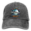 Adult Fishing Baseball Dad Hat Printed Blacktip Shark Fish Design view 1