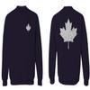 0085. Canadian Maple Leaf Flag Canada Pride Vintage Men's Crewneck Sweatshirt (Navy X-Large) view 1