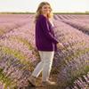 MEROKEETY Women's 2026 Spring Long Sleeve Cardigan Sweater Lightweight Snap Button Down Open Front Casual Outfit, Plum, S view 4