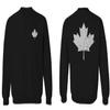 0085. Canadian Maple Leaf Flag Canada Pride Vintage Men's Crewneck Sweatshirt (Black Small) view 1