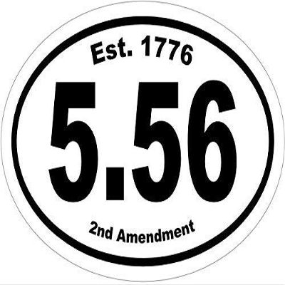 5.56 Decal - Est. 1776 2nd Amendment AR-15 Vinyl