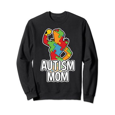 Autism Mom Sweatshirt Strong Mother