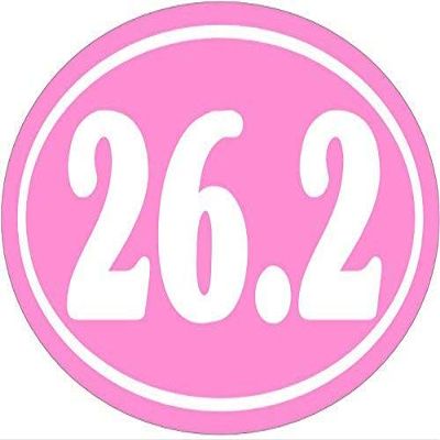 26.2 Decal - Pink Marathon Vinyl Sticker