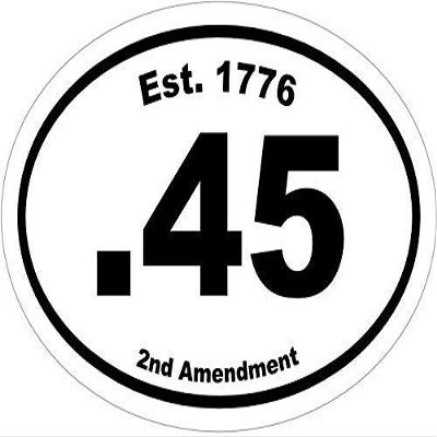 .45 Decal - Est. 1776 2nd Amendment Vinyl Sticker