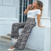 Arolina Women's Stretchy Wide Leg Palazzo Lounge Pants Casual Comfy High Waist Palazzo Pants view 3