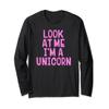 Look At Me I'm A Unicorn Halloween Costume Long Sleeve Shirt view 1