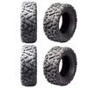 WPHMOTO Pack of 4 ATV Tires 25x8-12 & 25x10-12 Font Rear for Go Kart Quad Buggy view 1
