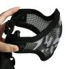 Aoutacc Airsoft Half Face Mask Steel Mesh and Goggles Set, Tactical Masks Protection Gear for Paintball BBS CS Nerf Game Cosplay Halloween Costume Accessories (ArmyGreen) view 3