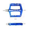 UPANBIKE Mountain Bike Bearing Pedals 9/16'' Spindle Aluminum Alloy Flat Platform for BMX MTB Road Bicycle (Blue) view 2