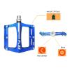 UPANBIKE Mountain Bike Bearing Pedals 9/16'' Spindle Aluminum Alloy Flat Platform for BMX MTB Road Bicycle (Blue) view 4